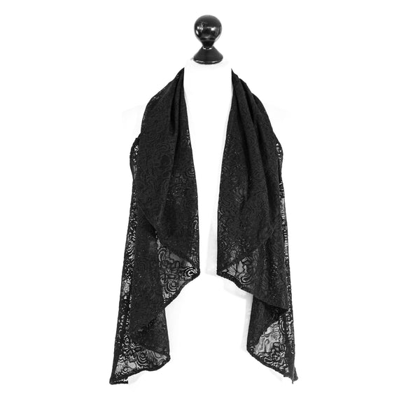 SiaLinda: Stola Bolero Nuria, schwarz, Spitze
